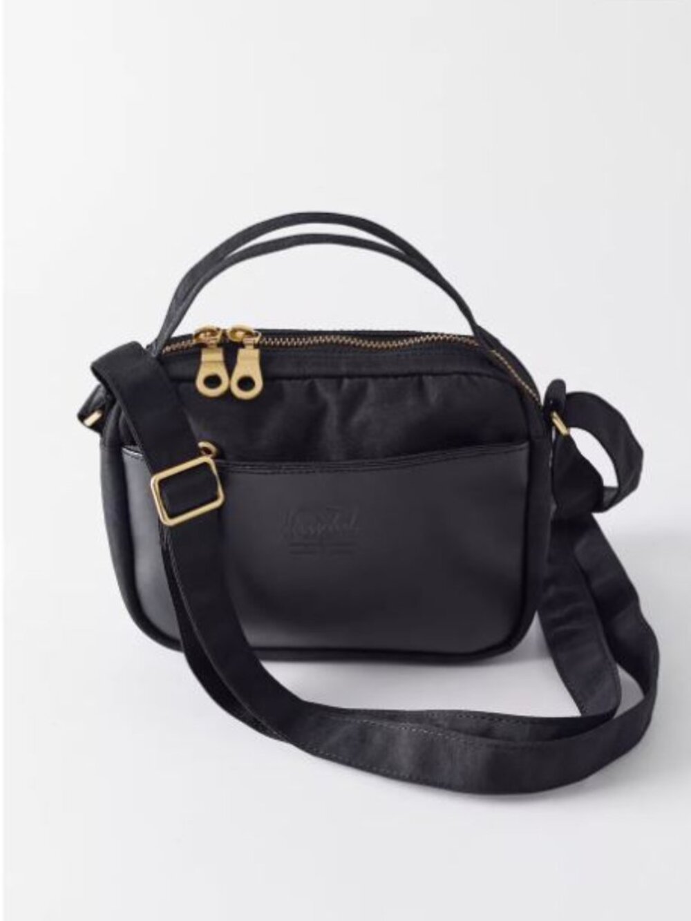 Herschel Supply Company Co. Orion Crossbody Mini Black Gold Zipper